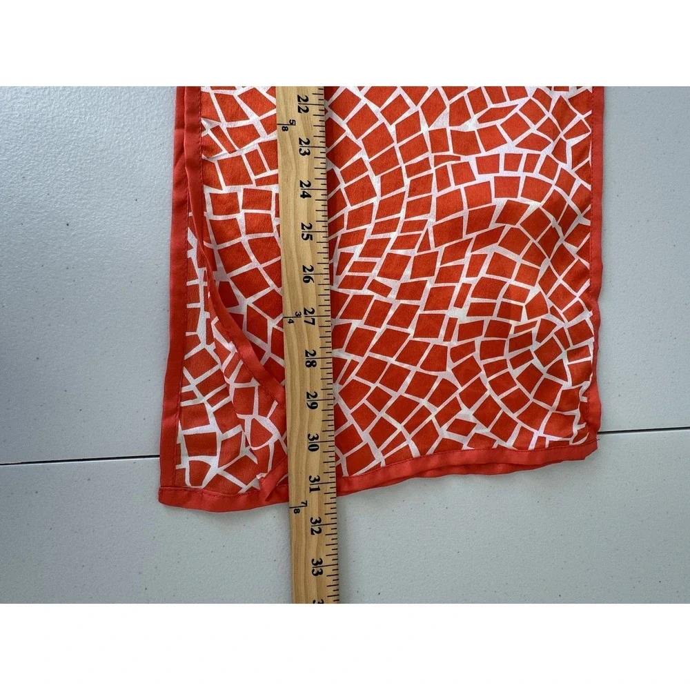 Lot Art of the Scarf Tie Rack Silk Scarf Multicolor Paisley Square Echo‎ Oblong